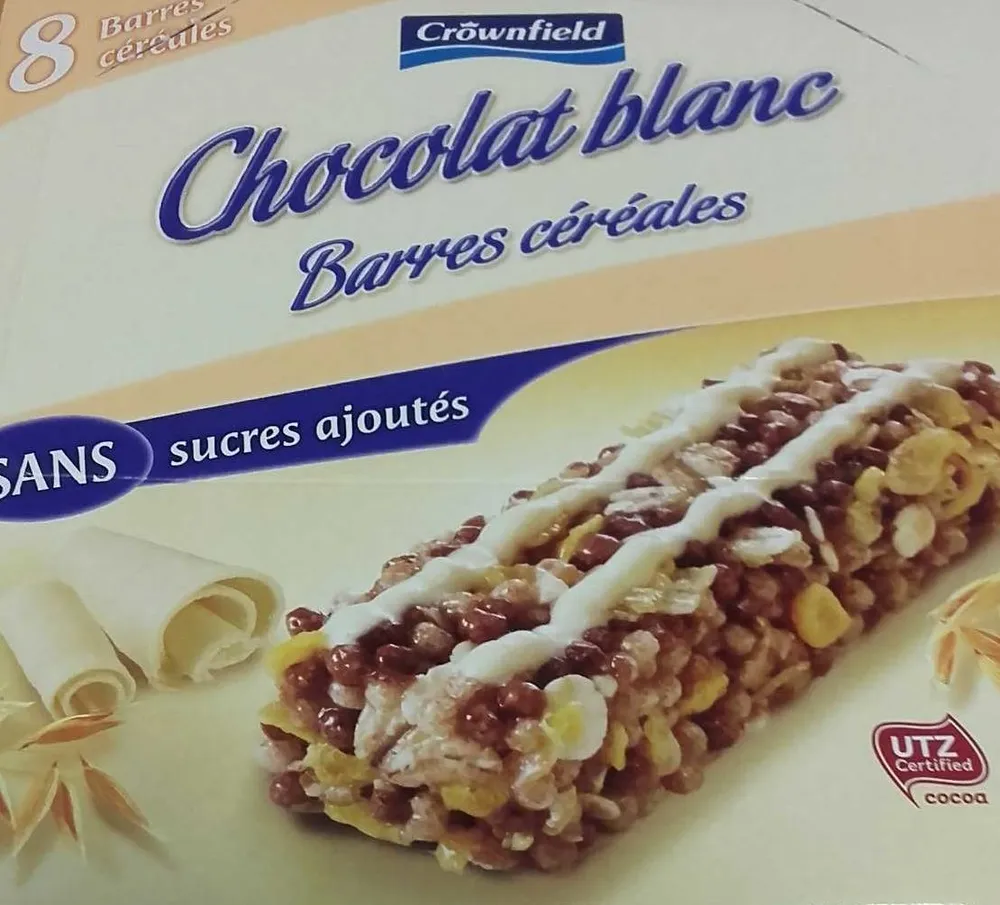 Barres Céréales Chocolat Blanc