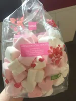 Marshmallows hearts