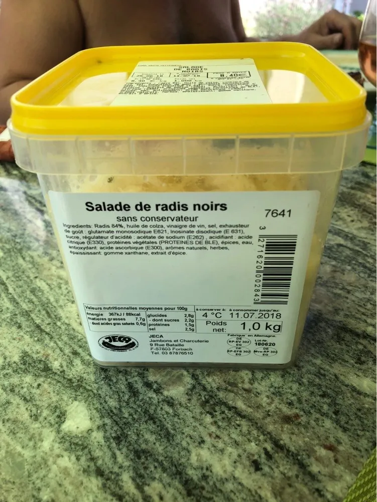Salade de radis noirs