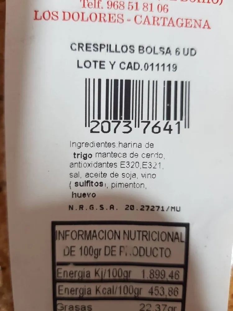 Crespillos artesanos