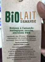 Lait d'Amande Bio