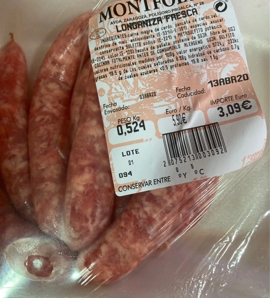 Longaniza fresca