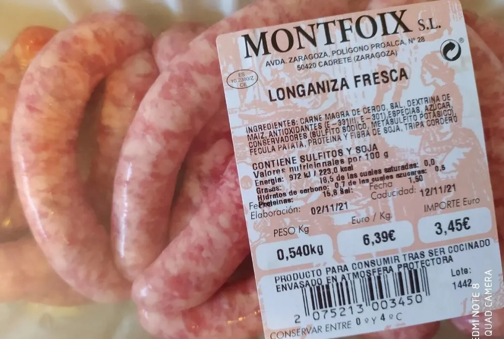 Longaniza fresca
