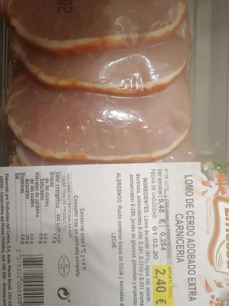 Lomo de cerdo adobado