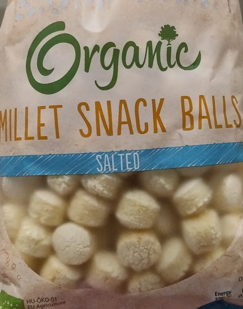 Organic Salted Millet Snack Balls
