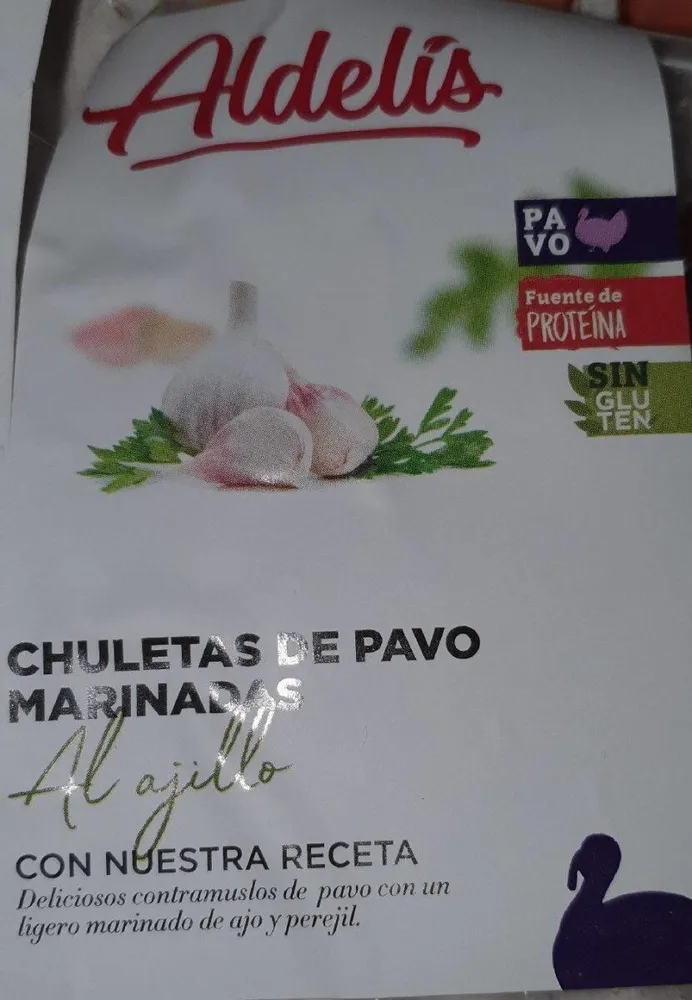 Chuletas de pavo marinadas