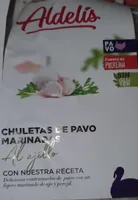 Chuletas de pavo marinadas