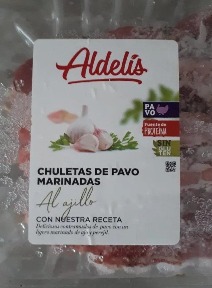 Chuletas de pavo marinadas Aldelís