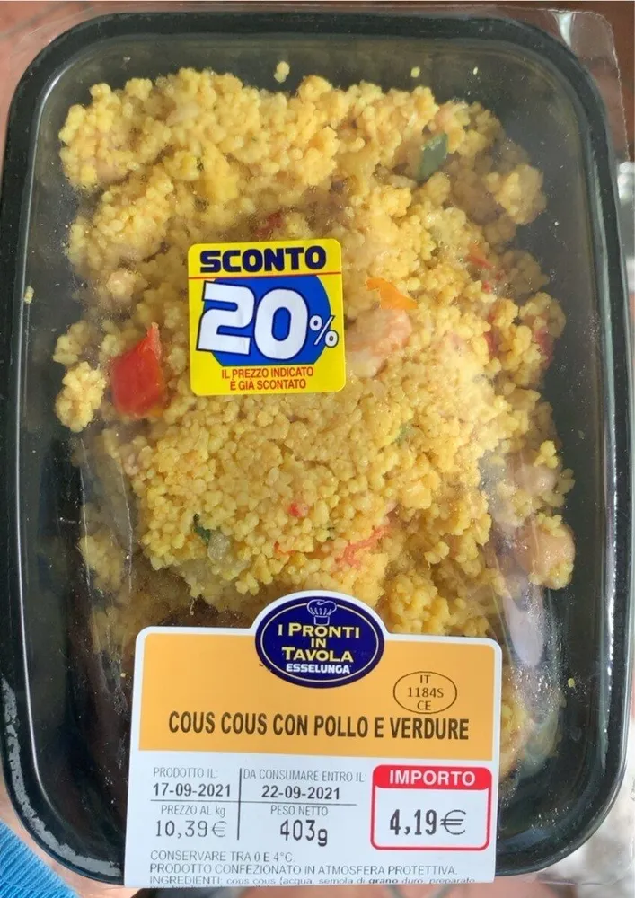 Cous cous con pollo e verdure