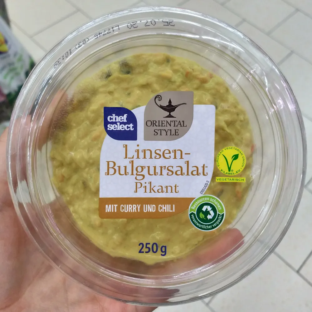 Linsen-Bulgursalat Pikant