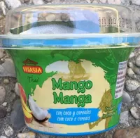 Mango con coco y cereales
