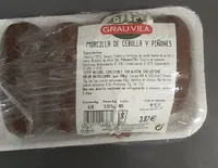 Morcilla de cebolla y piñones