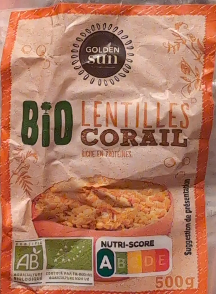 Bio Lentilles Corail