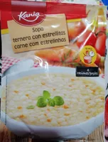 Sopa ternera con estrellitas