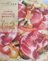 Pizza coppa legumes burrata