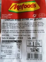 Chorizo atraso extra sin gluten