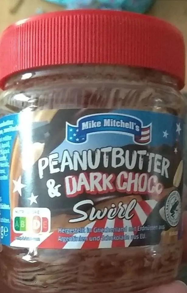 Erdnussbutter mit dunkler Schokoladencreme