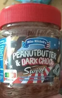Erdnussbutter mit dunkler Schokoladencreme