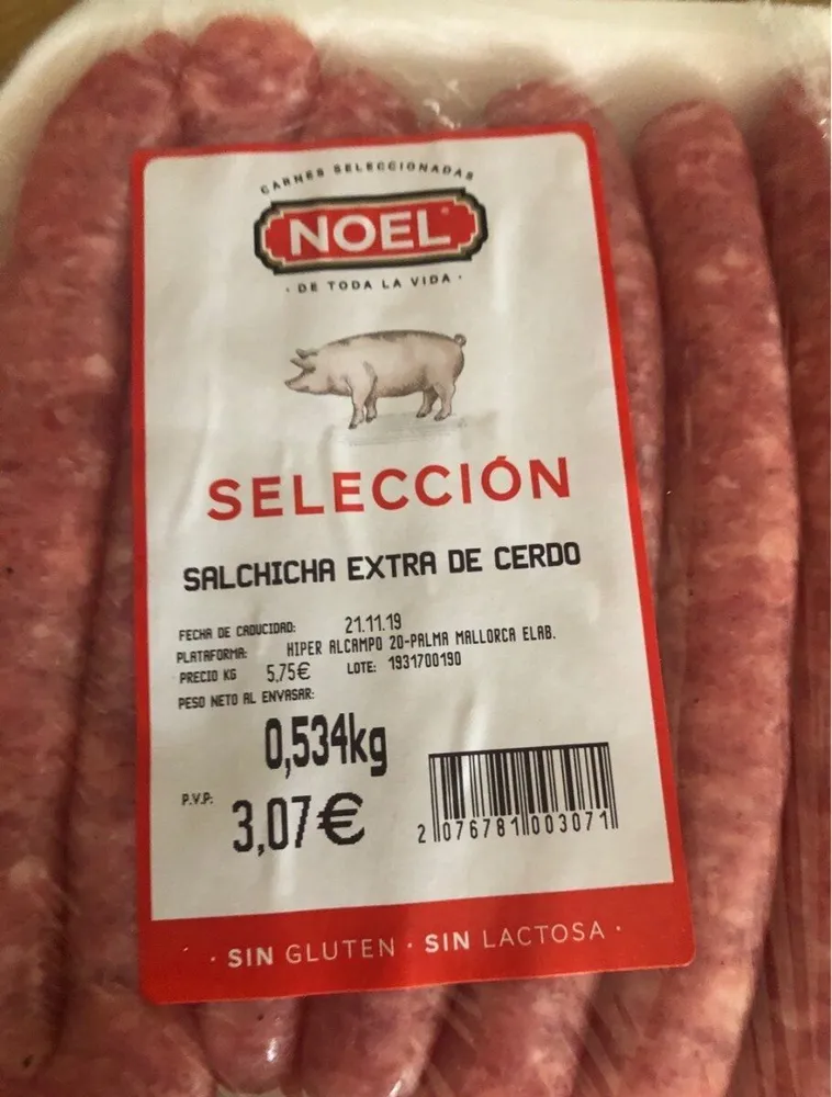 Salchica extra de cerdo