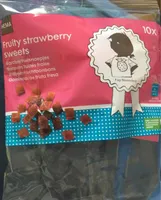 Fruity strawberry sweets