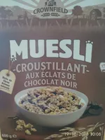 Muesli - Croustillant - aux Éclats de Chocolat Noir