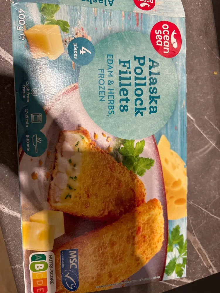 Filet de  poisdon pané au fromage et persil