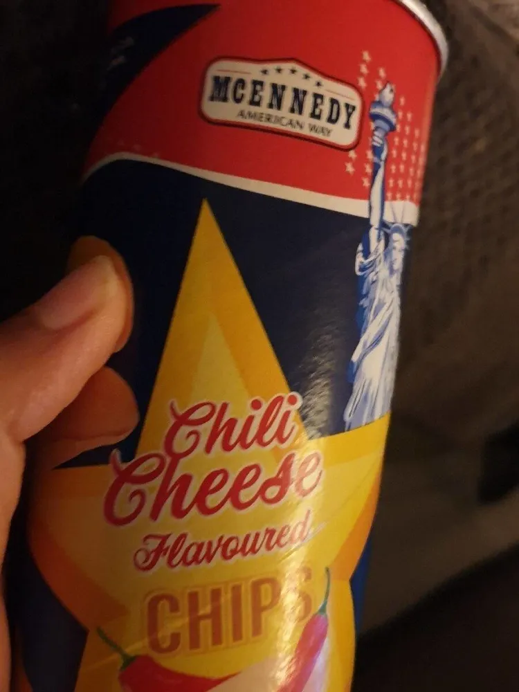 Chili cheese flavoured chips