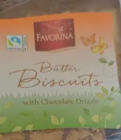 Favorina Butter Biscuits with Chocolate Drizzle