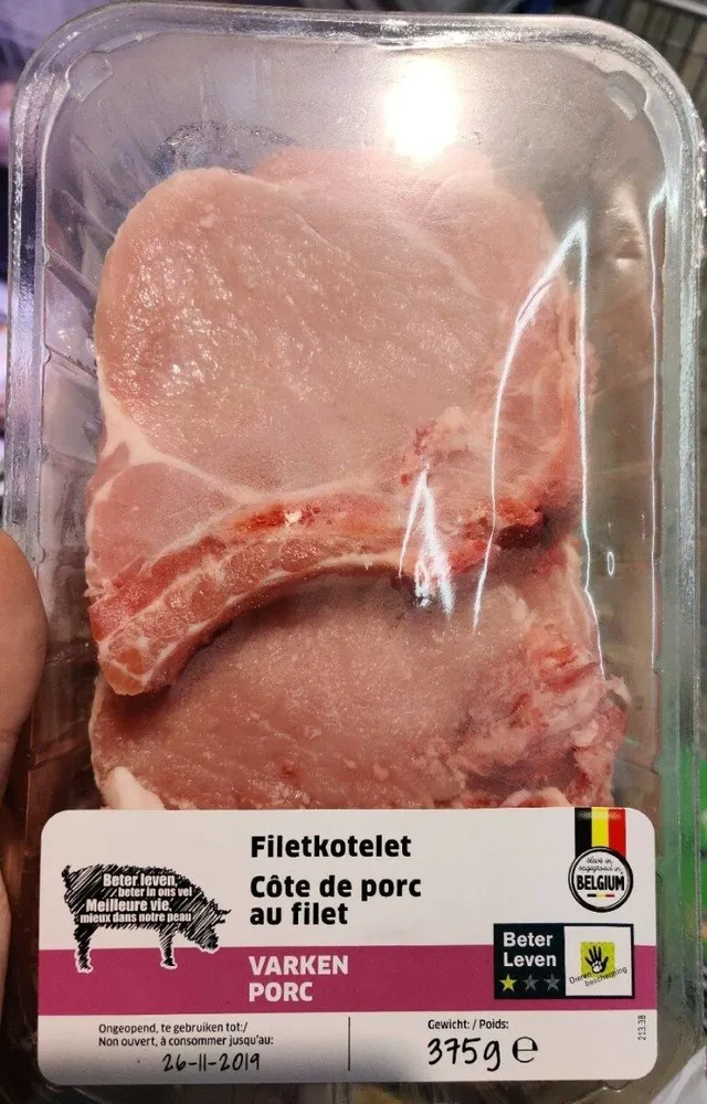 Côte de porc au filet