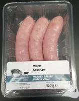 Saucisses porc et veau