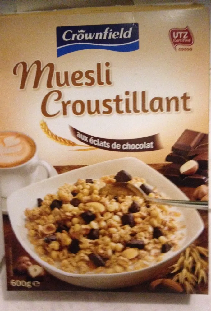 Muesli croustillant aux éclats de chocolat