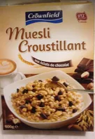 Muesli croustillant aux éclats de chocolat