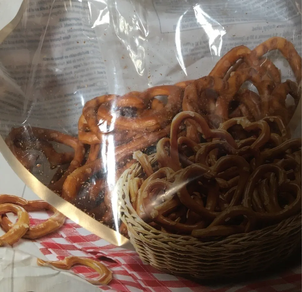 salted pretzel heart