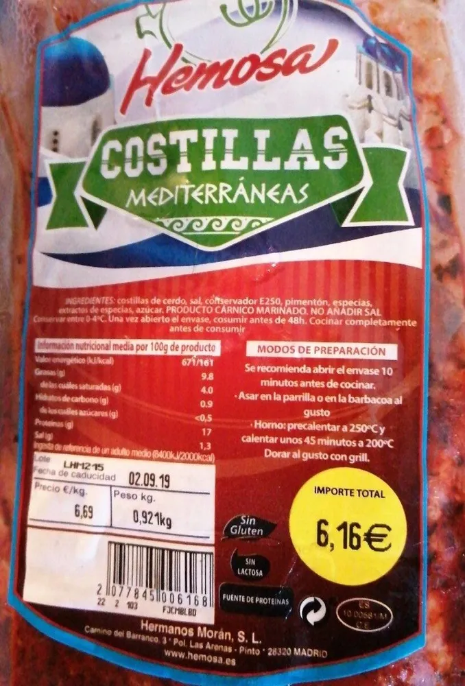 Costillas mediterráneas