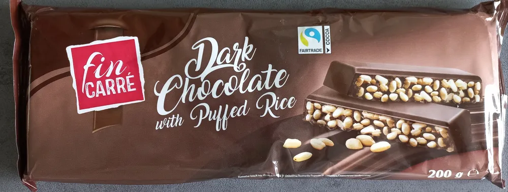 Dark Chocolate with puffed rice