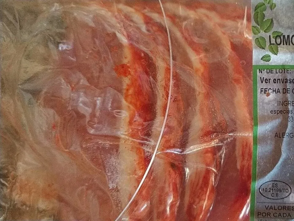 Lomo de cerdo adobado extra precortado