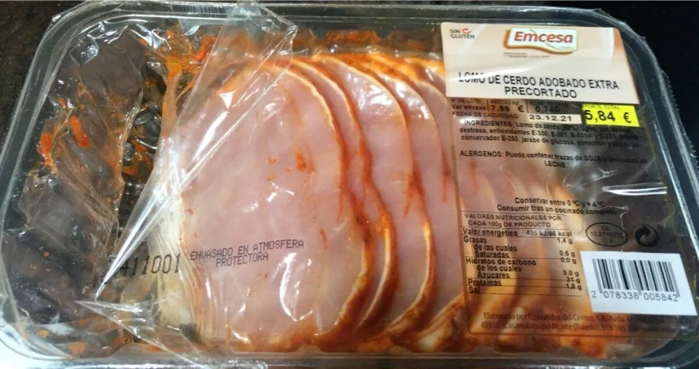 Lomo de cerdo adobado extra