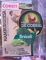 Hamburguesa pollo brocoli