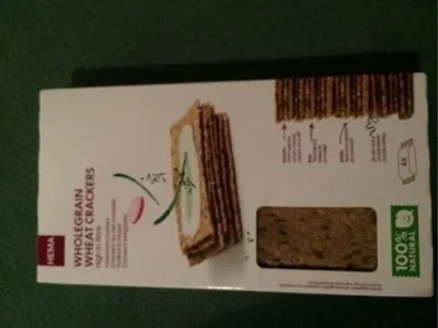 Wholegrain wheat crackers