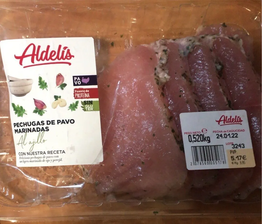 Pechuga de pavo marinada