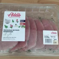 pechuga  pavo marinada ajillo