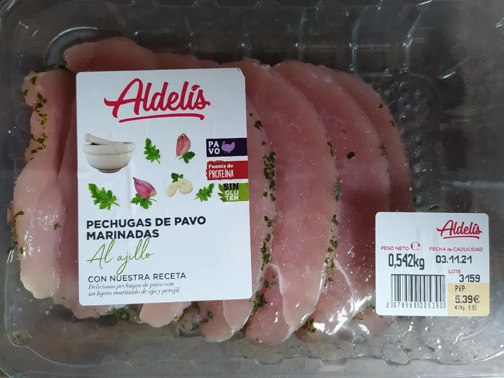 Pechugas de pavo marinadas