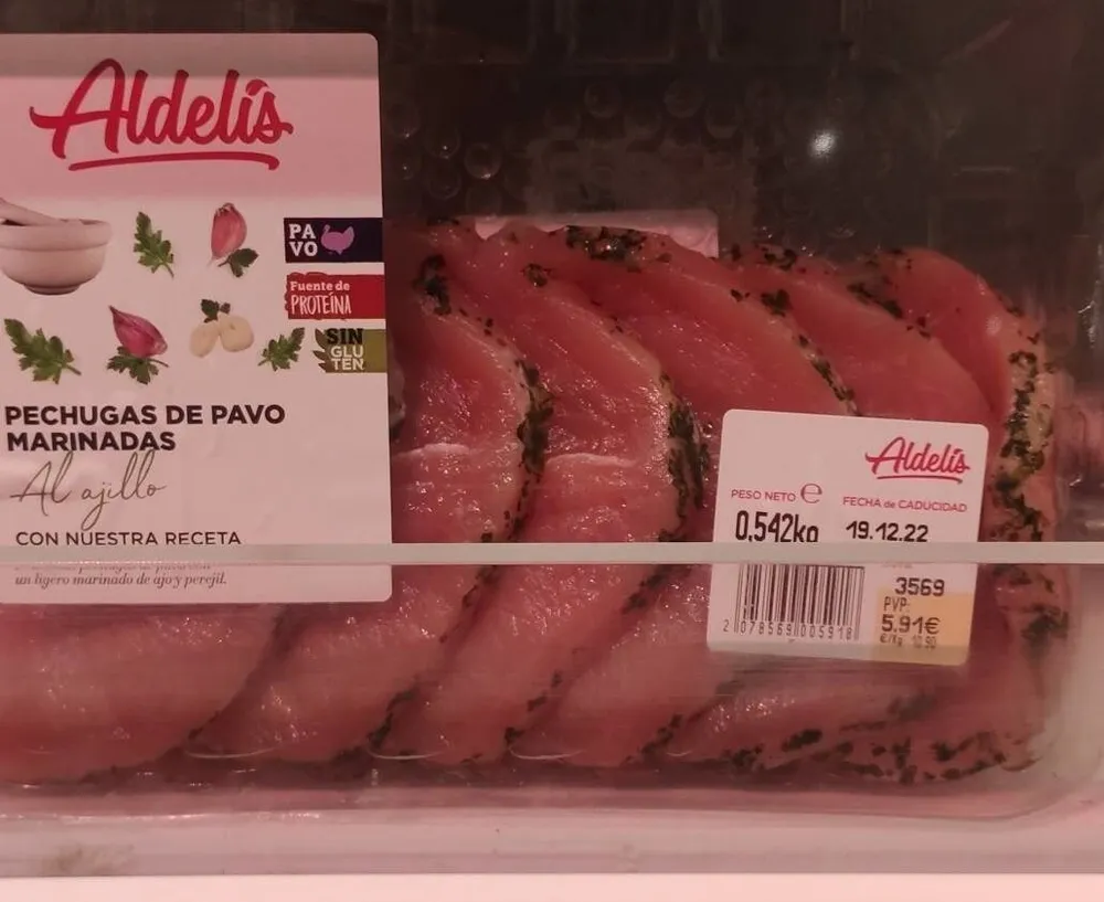 Pechugas de pavo marinadas