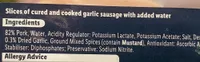 Garlic sausage