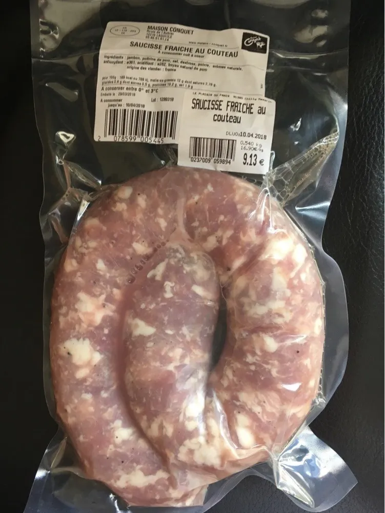 Saucisse au couteau