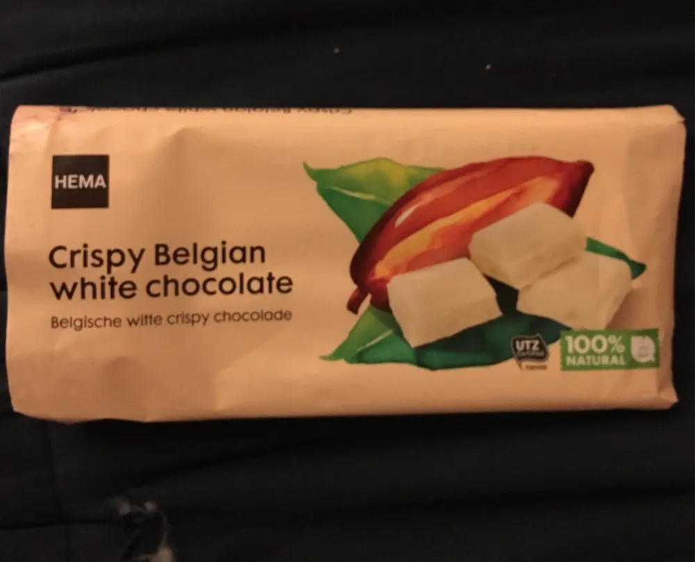 Crispy belgian white chocolate