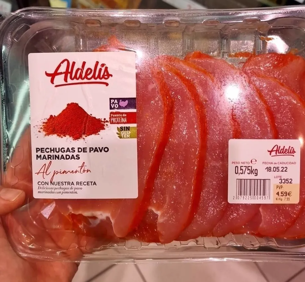 Pechuga de pavo marinada