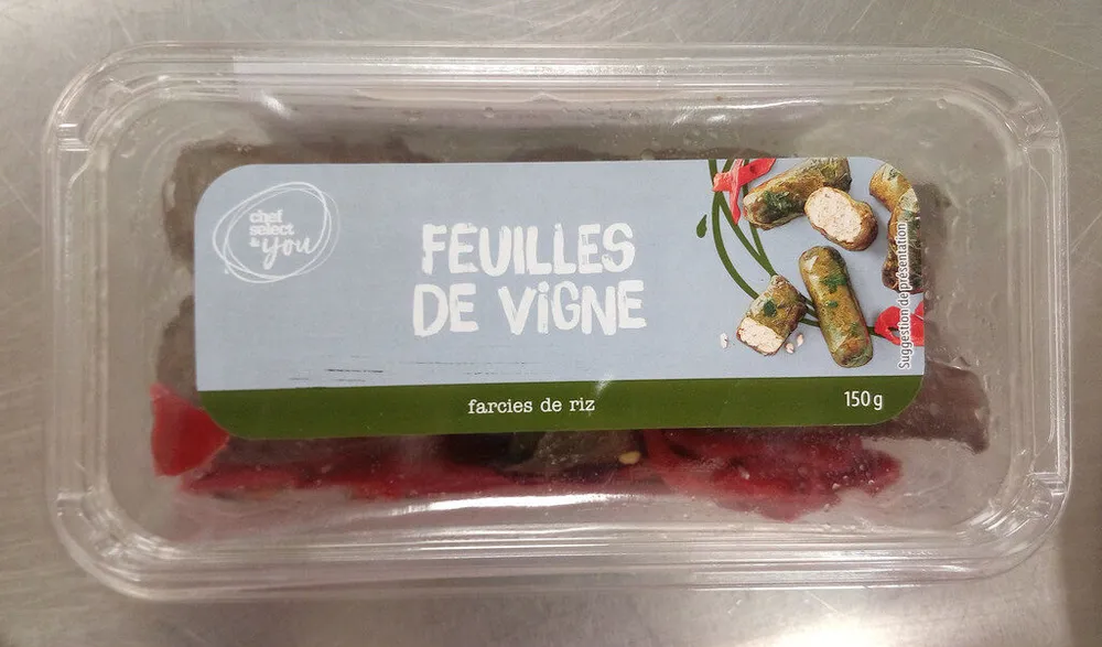 Feuilles de vigne farçies de riz
