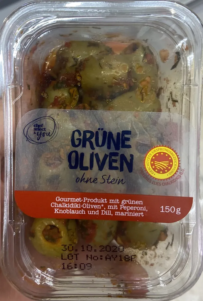 Grüne Oliven