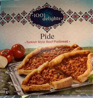 Pide Turkish style beef flatbread